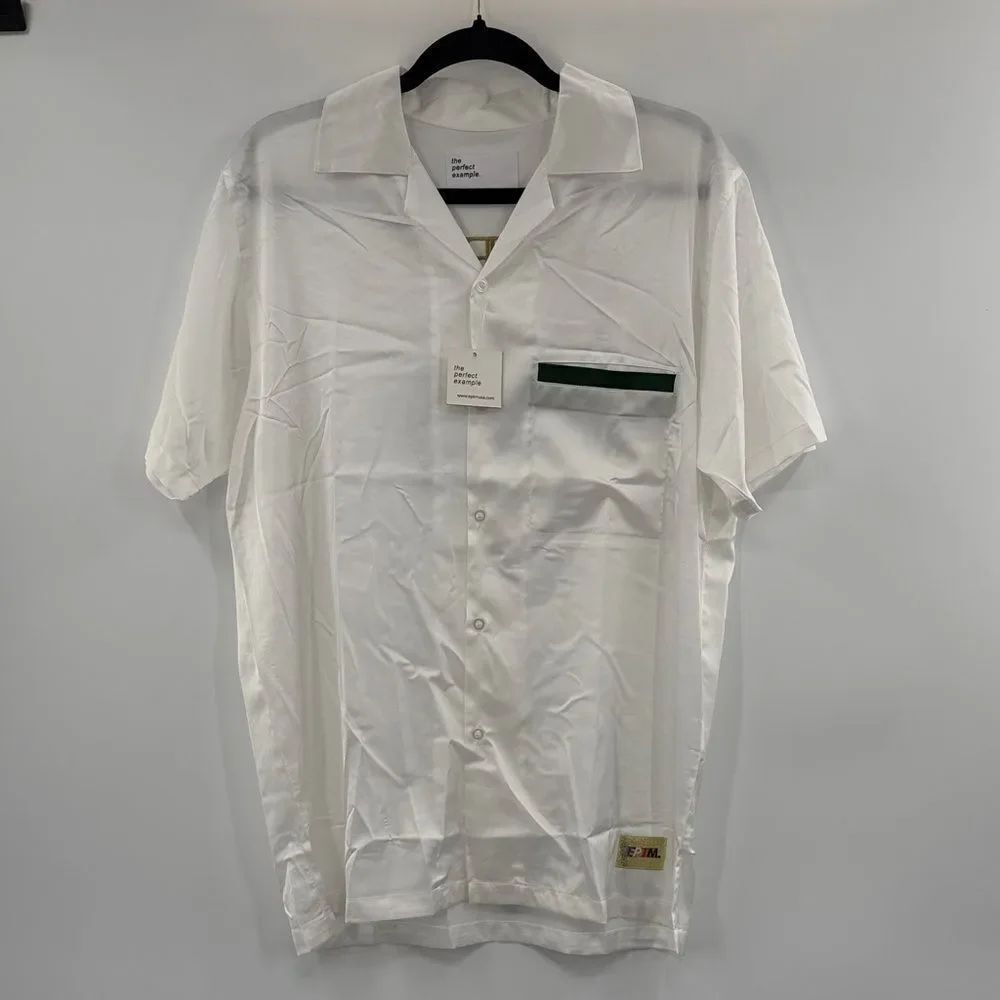 3For$20 EPTM The Perfect Example White Silky Short Sleeve Perfect Top size: